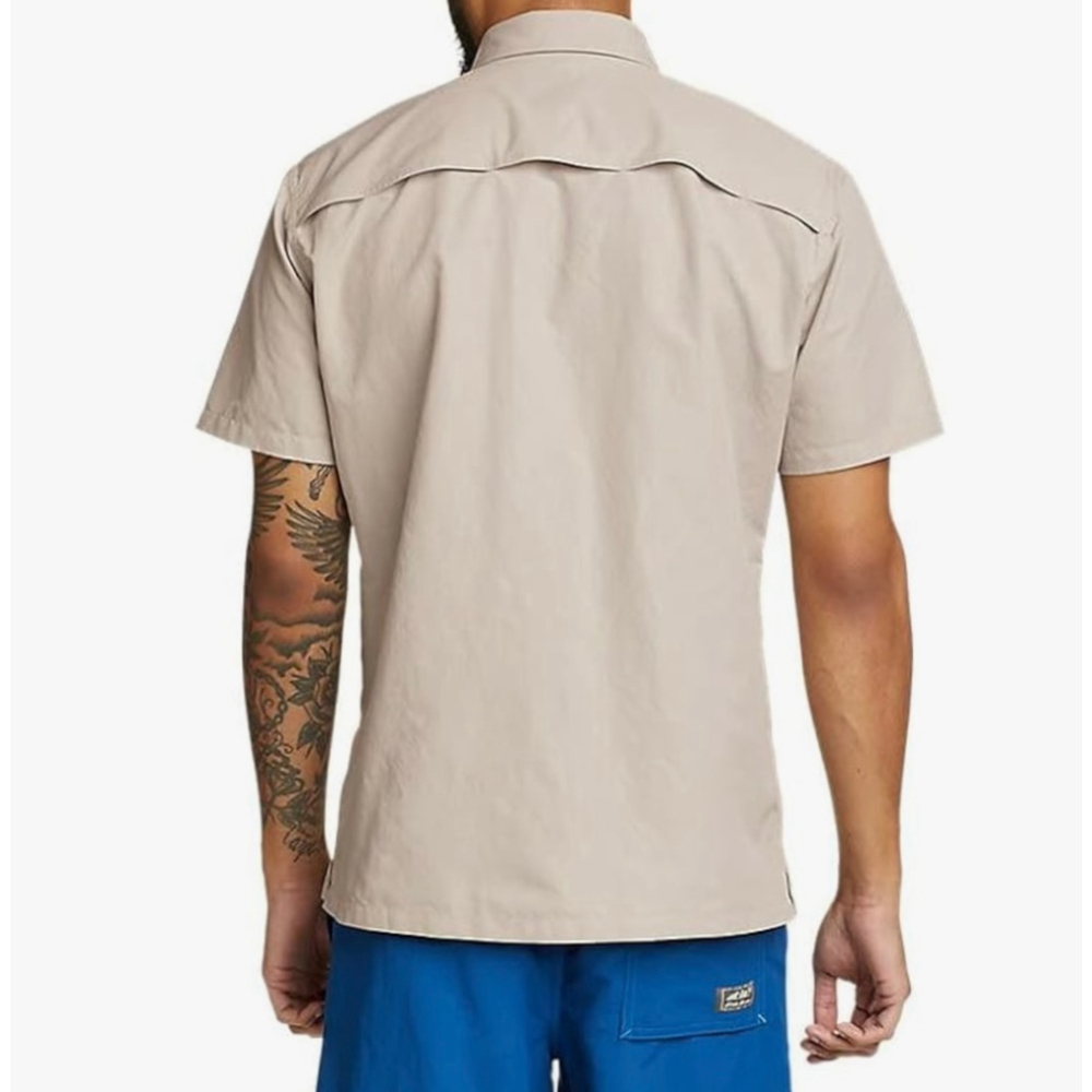 NWT Eddie Bauer Button-Down Shirt Size 2XL Light Grey - Picture 2 of 4